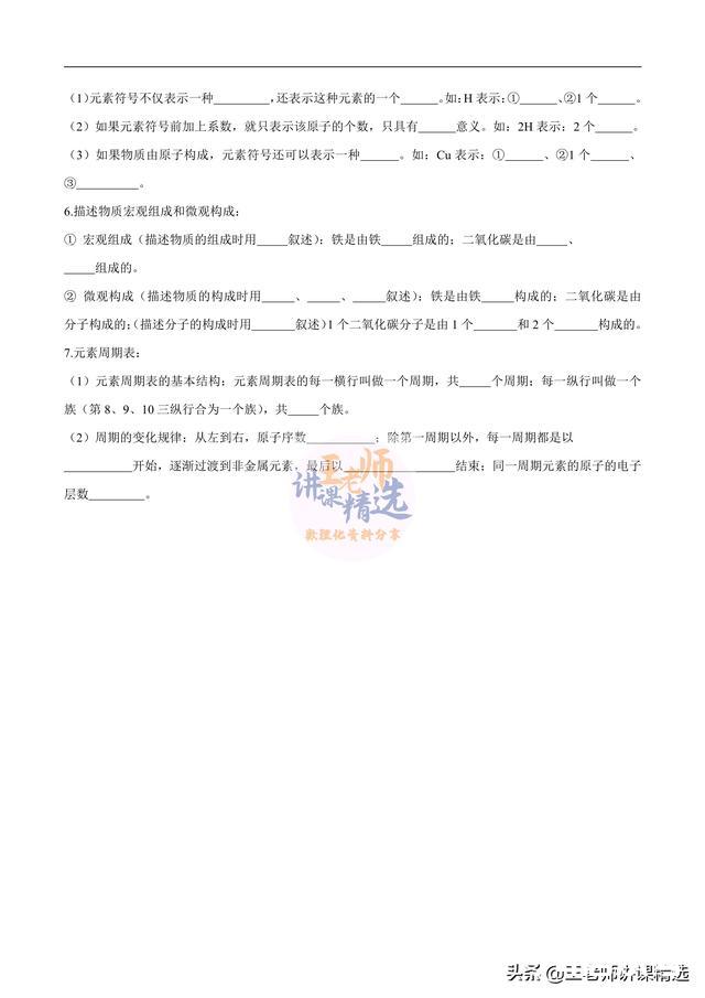 九年级化学知识点记背默写清单，帮助孩子记忆化学知识点