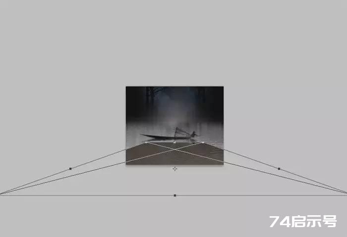 PS合成 唯美月夜渔舟场景