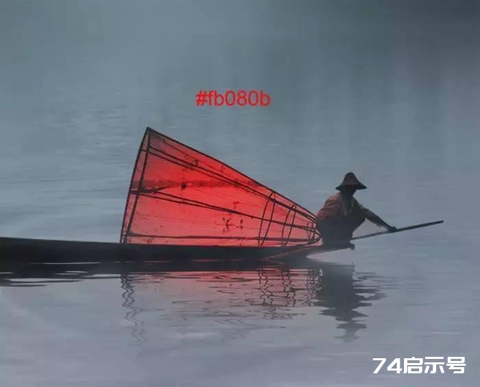 PS合成 唯美月夜渔舟场景