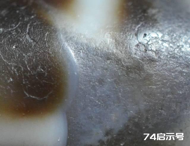 玛瑙材质老天珠：水晶共生体不可仿态