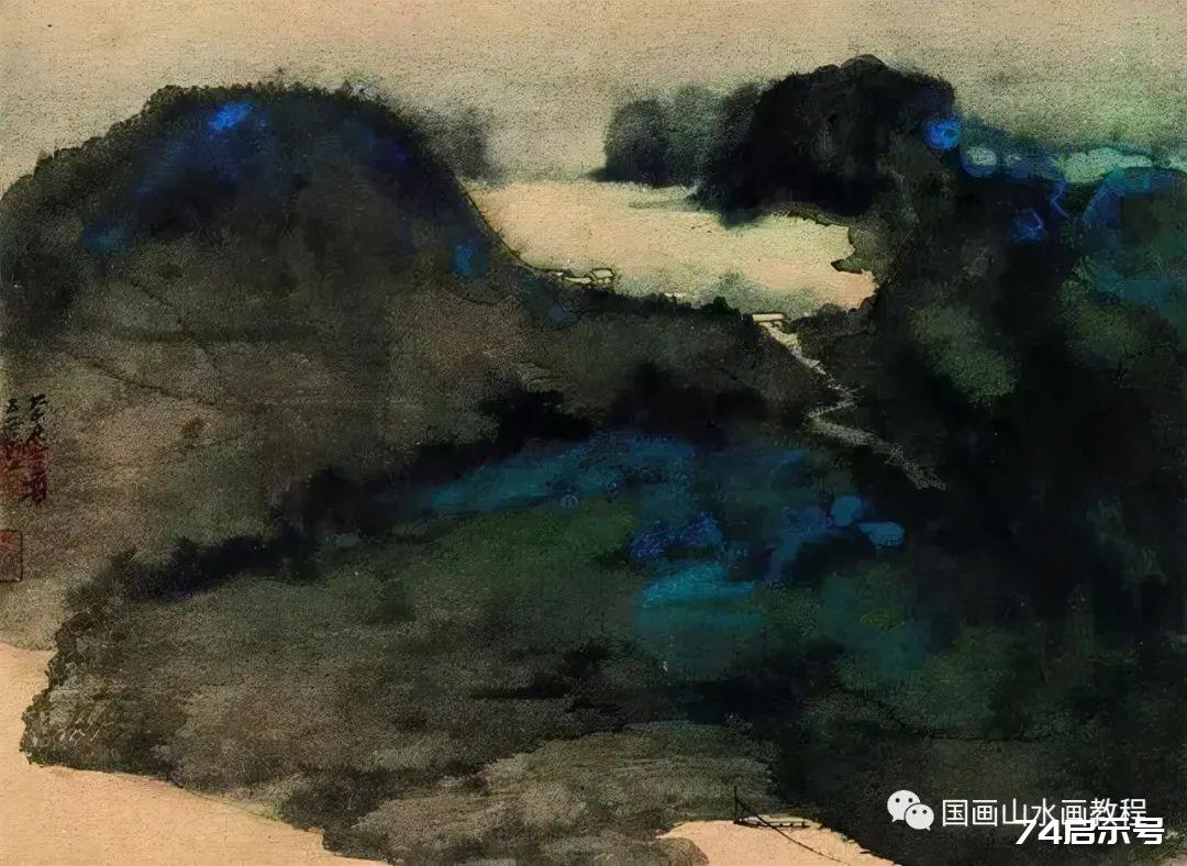 60幅 国画大师张大千的泼墨泼彩山水画作品赏析