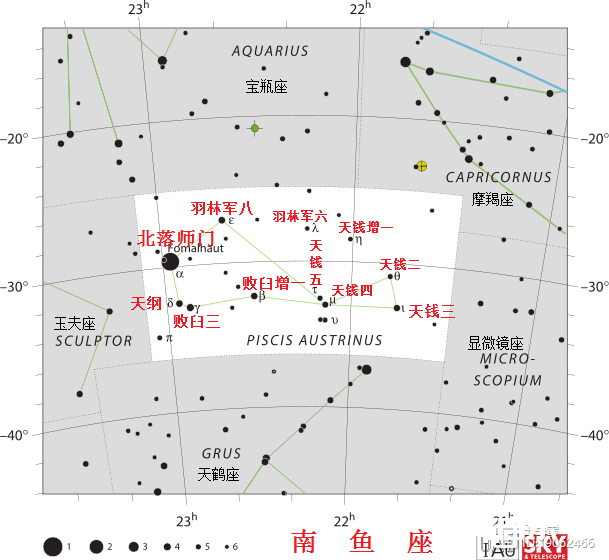 全天88个星座图（含中国星名）
