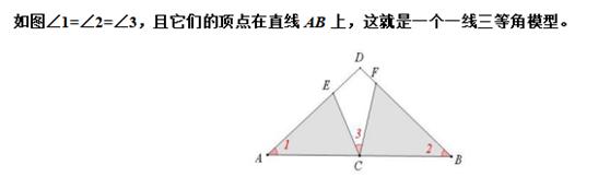 初中数学：一线三等角类型问题的探究