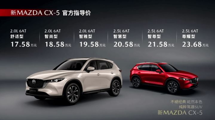 17.58万起售，新款马自达CX-5正式上市，哪款车型更值得买？