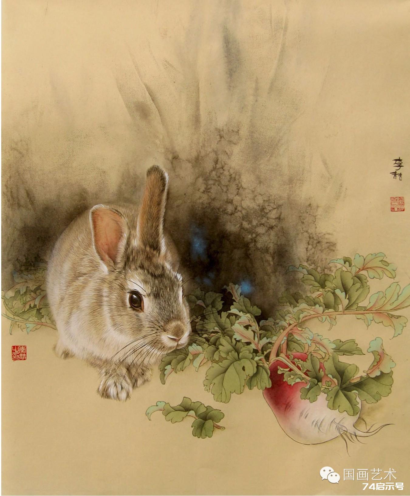 绘画技法：工笔兔子分步讲解