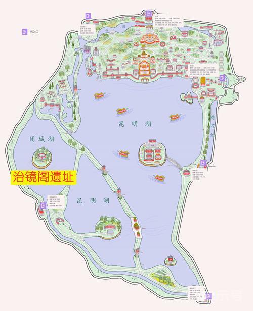 颐和园地图导览图（颐和园地图全景地图） | 文案句子网