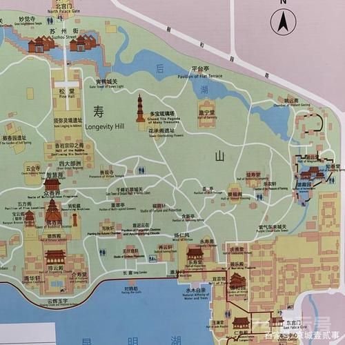 颐和园地图导览图（颐和园地图全景地图） | 文案句子网