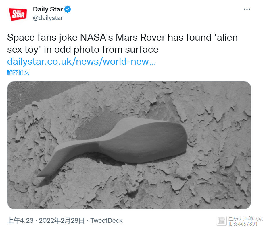 好奇号拍到“外星人的玩具”？毅力号：这才是火星上的人造物体