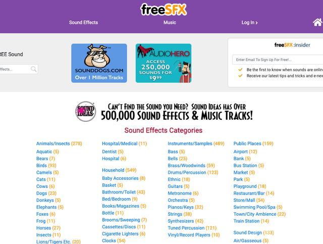 8大免费可商用音效音乐素材下载网站，建议收藏备用！！