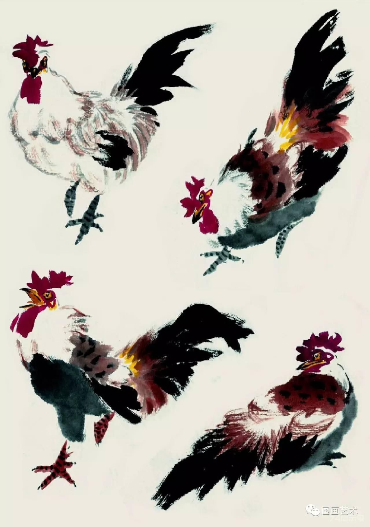 图文教程：鸡年学画各种鸡