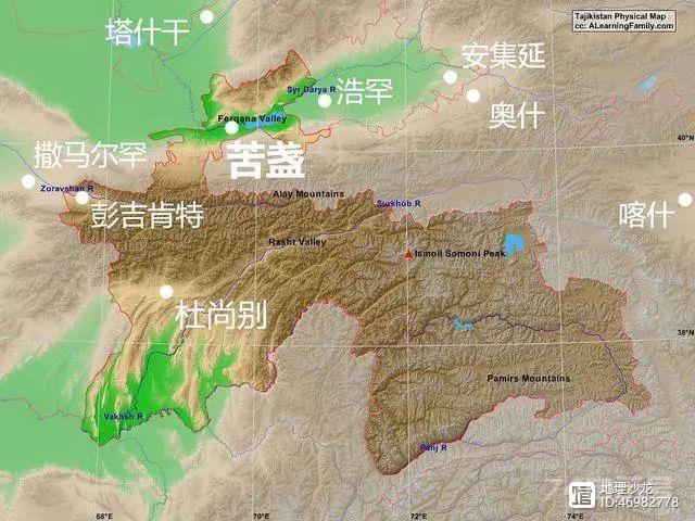 “高山之国”塔吉克斯坦：深居内陆资源丰富，中亚五国最小的国家