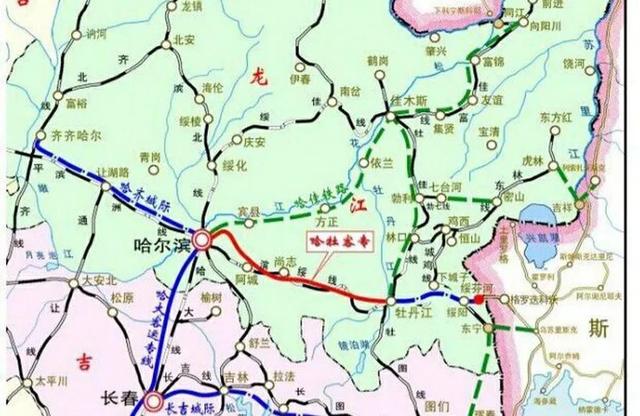 中国八纵八横高速铁路网（1）-绥满通道