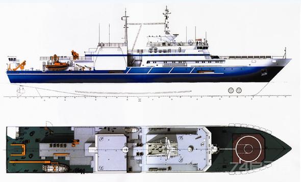 俄罗斯水文调查新锐：新型22010大型海洋调查船
