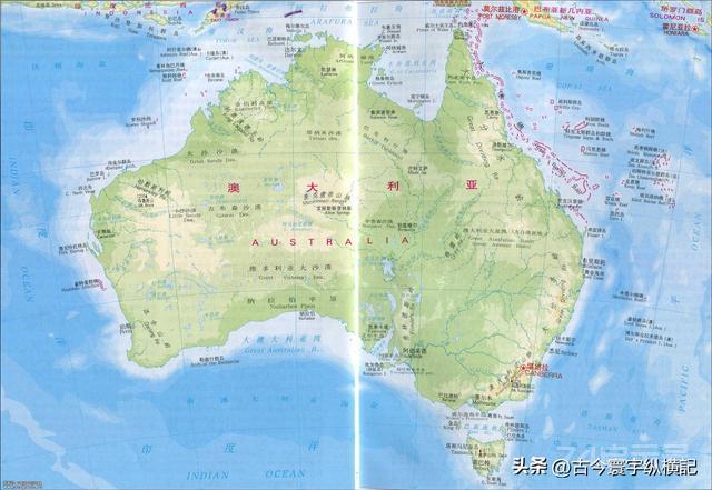 澳大利亚各州地图
