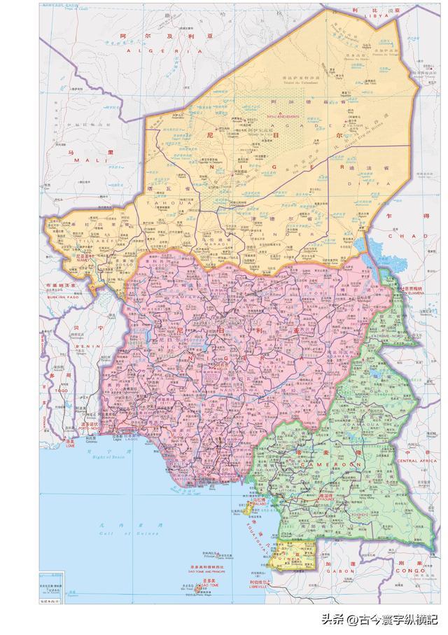 非洲各国政区图