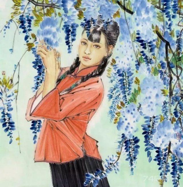 年轻画家的写实美女人物画，将东方女性的美展现得淋漓尽致