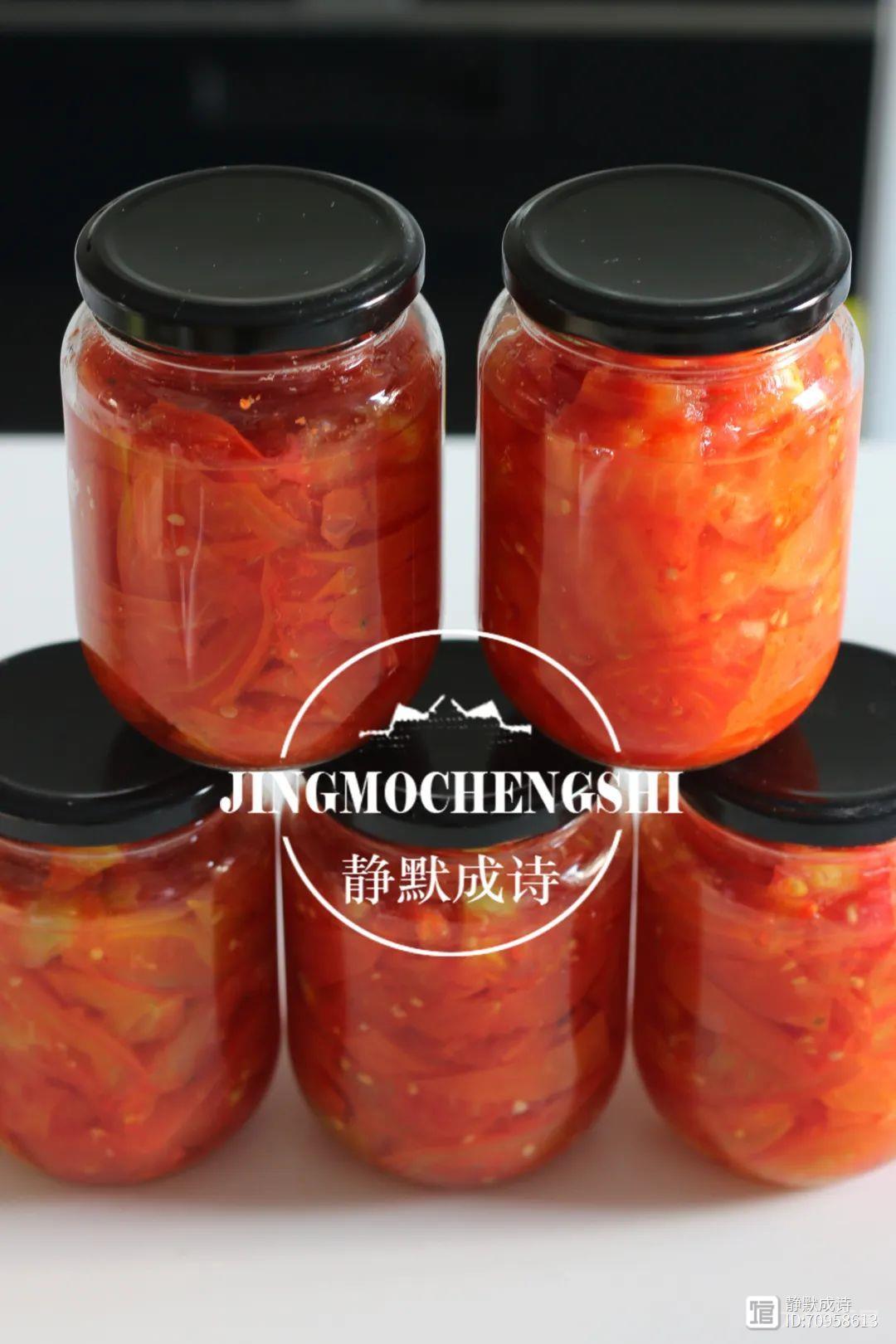 把西红柿做成酱留到冬天吃，重温儿时做法，满满的回忆