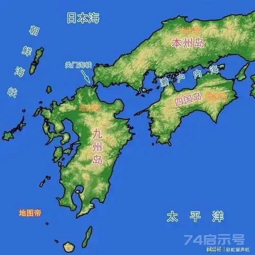 日本主要岛屿的面积及海岸线的长度