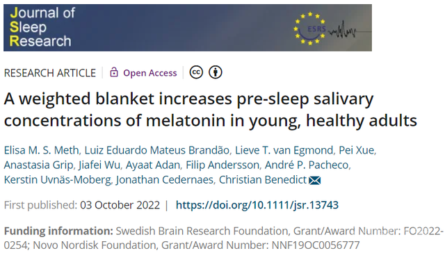 “老棉被睡得香”实锤！研究：盖重被子4周，失眠严重指数下降50%
