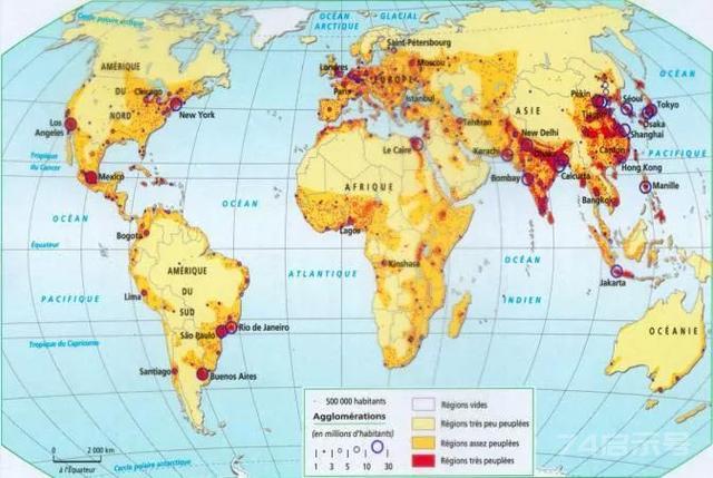 地球上的70多亿人是怎么分布的？这些地方，人一个比一个少