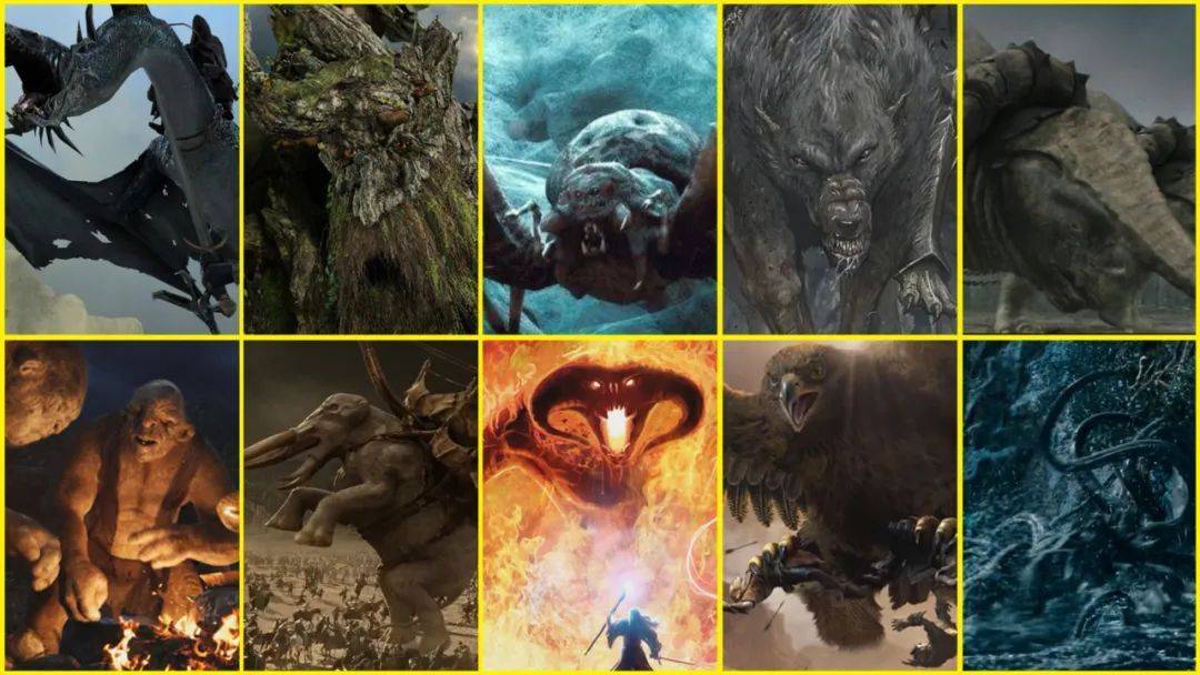 《魔戒》十大怪兽，树人只排七，炎魔最变态！