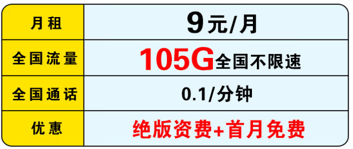 中国移动良心了：29元月租+105G流量，半年内月租仅9元