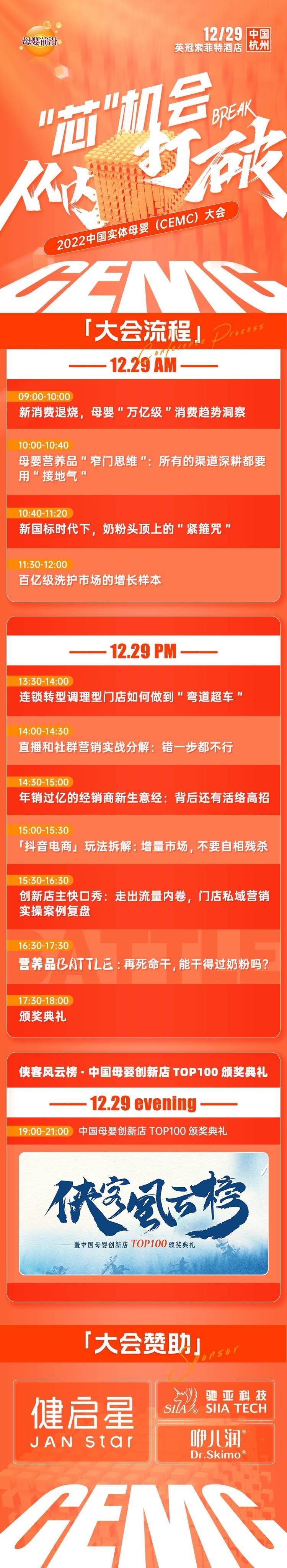 愿我们顶峰相见！2022中国实体母婴（CEMC）大会议程出炉