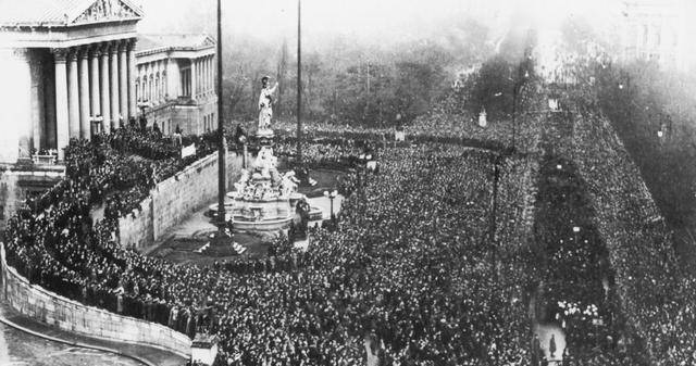 在俄国十月革命的影响推动下，匈牙利苏维埃共和国的革命运动