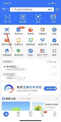 支付宝健康码如何查看打卡记录