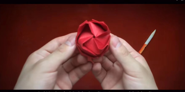玫瑰折纸教程：[2]川崎玫瑰实拍教程