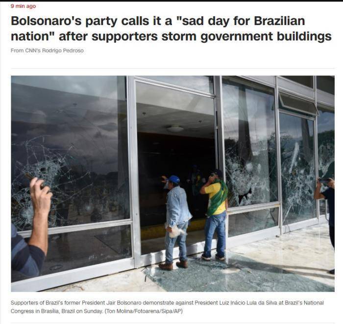 巴西骚乱凸显复杂政治局面，三个信号耐人寻味