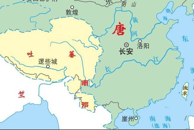 外国的隋唐地图在西南角为什么缺了一块？618年4月11日隋朝灭亡