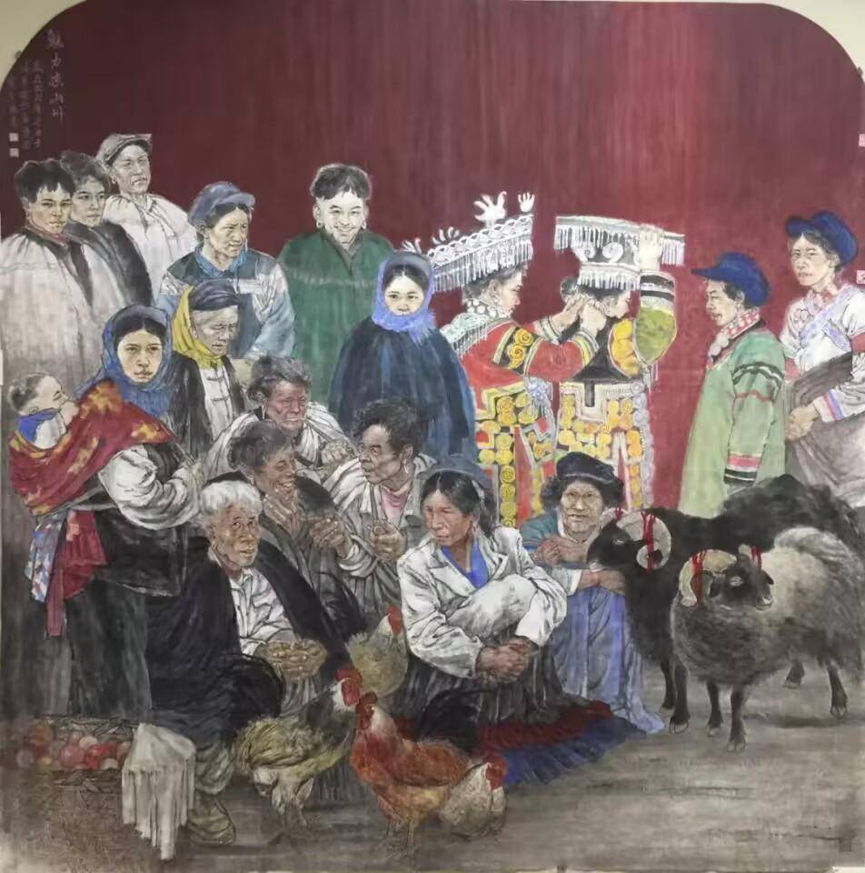 “心生万象——王巍中国画作品展”开幕