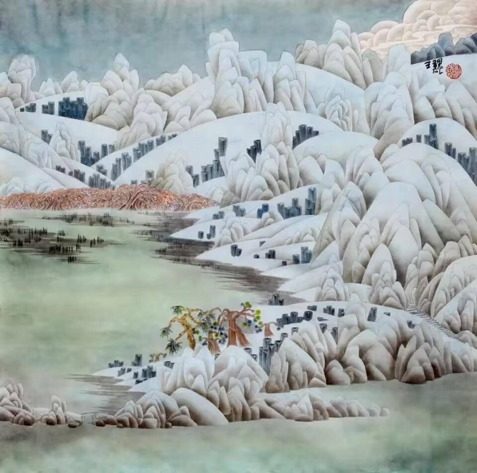 “心生万象——王巍中国画作品展”开幕