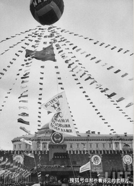 老照片 1961年五一劳动节苏联莫斯科的盛大活动 见识了苏联的强大