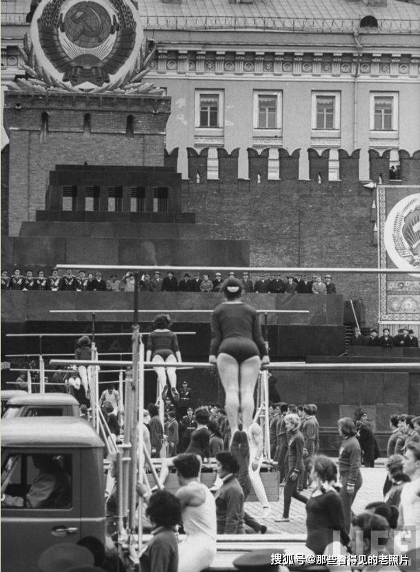 老照片 1961年五一劳动节苏联莫斯科的盛大活动 见识了苏联的强大