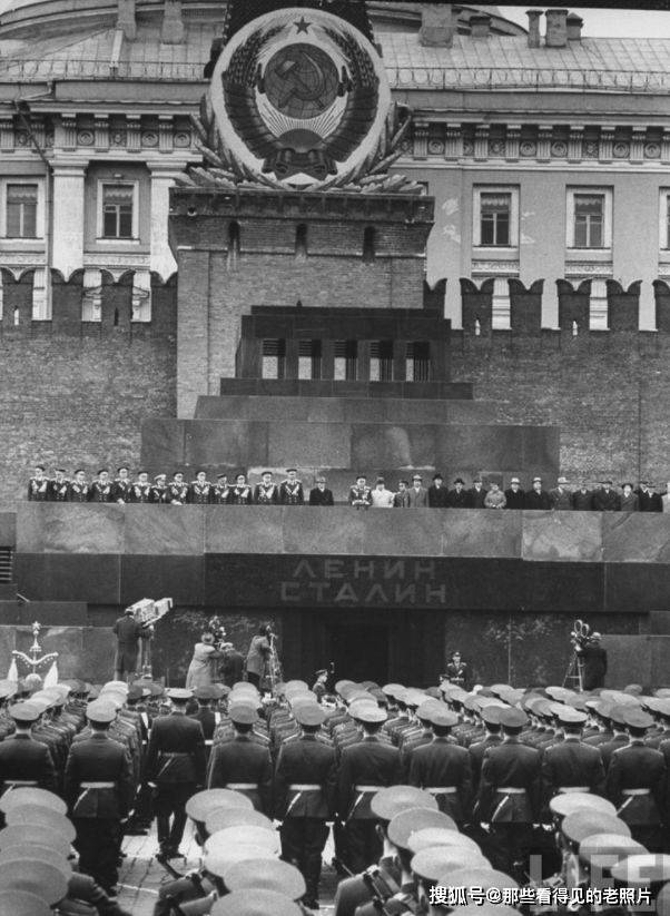 老照片 1961年五一劳动节苏联莫斯科的盛大活动 见识了苏联的强大