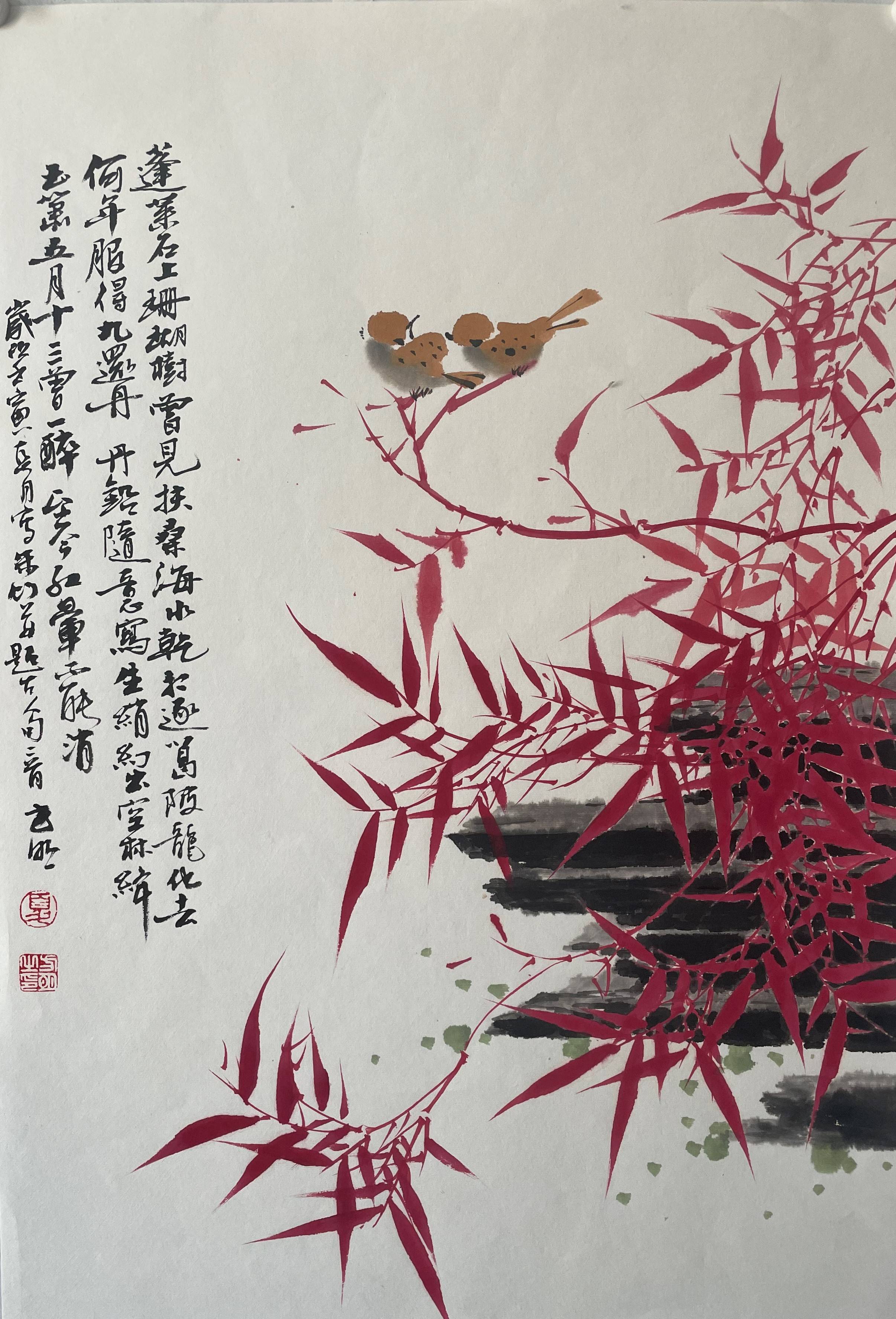 借古开今当代画竹高手 ——夏方明竹林山水画艺术欣赏