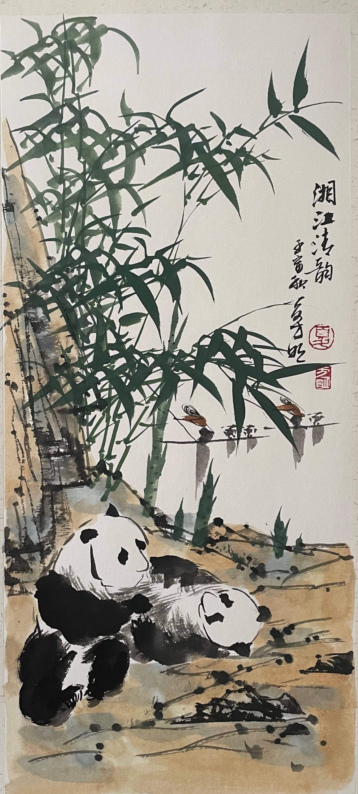 借古开今当代画竹高手 ——夏方明竹林山水画艺术欣赏