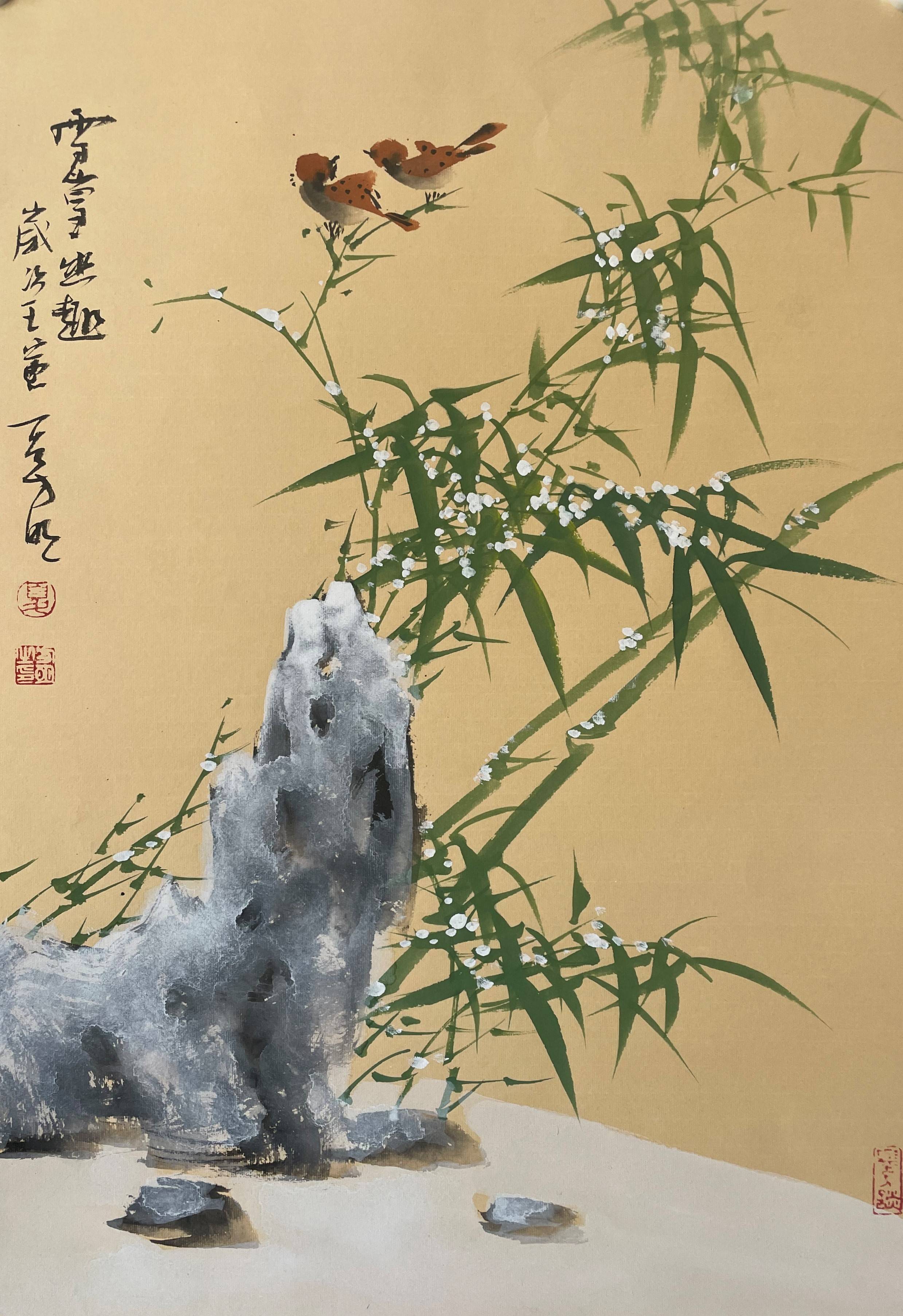 借古开今当代画竹高手 ——夏方明竹林山水画艺术欣赏