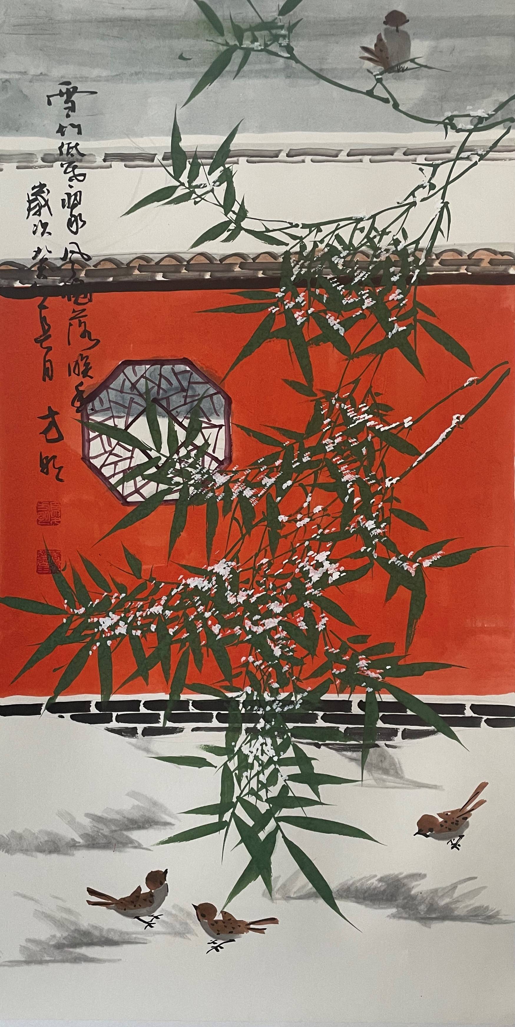 借古开今当代画竹高手 ——夏方明竹林山水画艺术欣赏