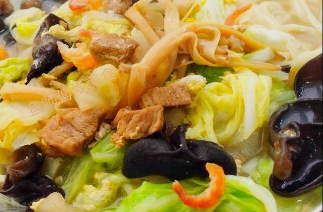 胶东特色美食开卤面，鲜美独特吃不够，三九天温暖的晚餐