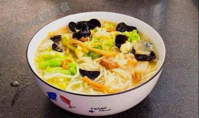 胶东特色美食开卤面，鲜美独特吃不够，三九天温暖的晚餐