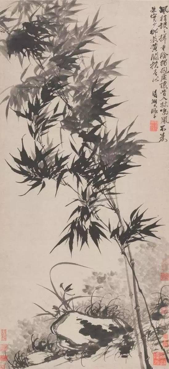 八雅轩丨【艺术经典】石涛. 郑板桥.吴昌硕.吴镇.启功“五家竹风飘然而至