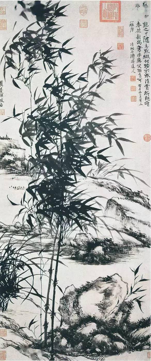 八雅轩丨【艺术经典】石涛. 郑板桥.吴昌硕.吴镇.启功“五家竹风飘然而至