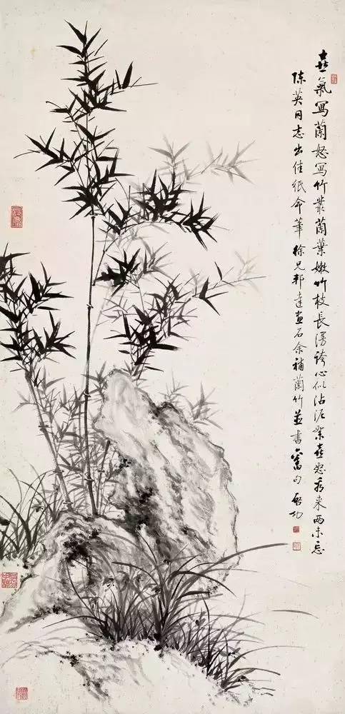 八雅轩丨【艺术经典】石涛. 郑板桥.吴昌硕.吴镇.启功“五家竹风飘然而至