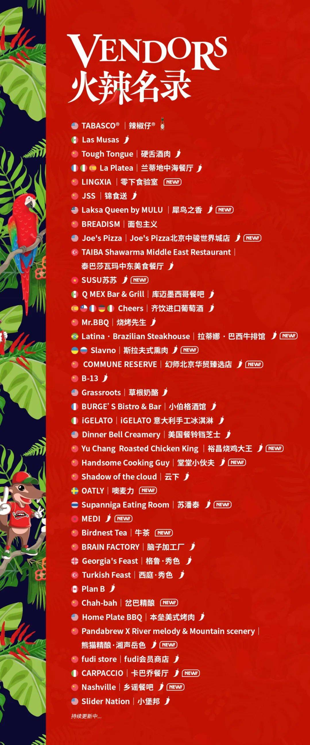 有酒有肉、载歌载舞 | 集结全世界辣食菜系的美食狂欢，就在这个周末