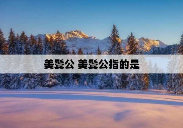 美鬓公 美鬓公指的是