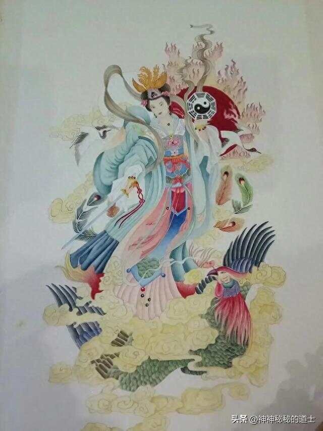 道教三大女神，九天玄女被称为道法符箓之宗，凡学道者皆要礼玄女
