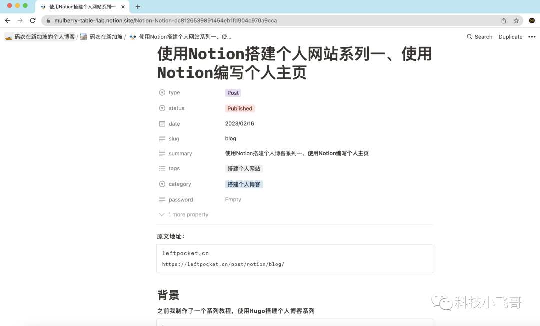 使用Notion搭建个人网站 - 完全免费的建站教程，看这一篇就够了